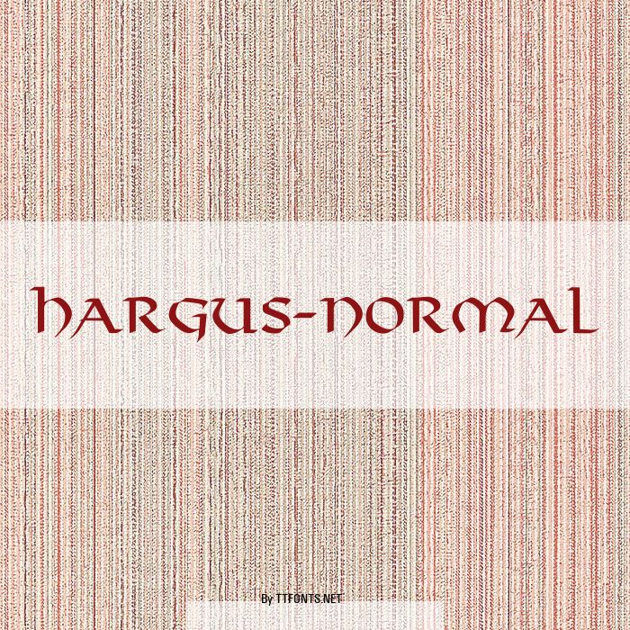 Hargus-Normal example