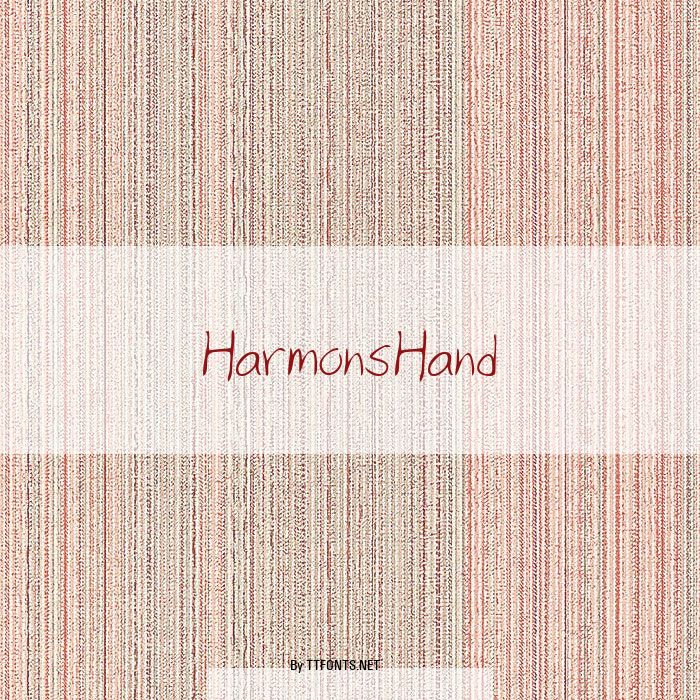 HarmonsHand example