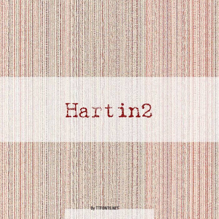 Hartin2 example