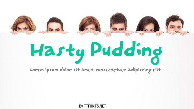 Hasty Pudding example