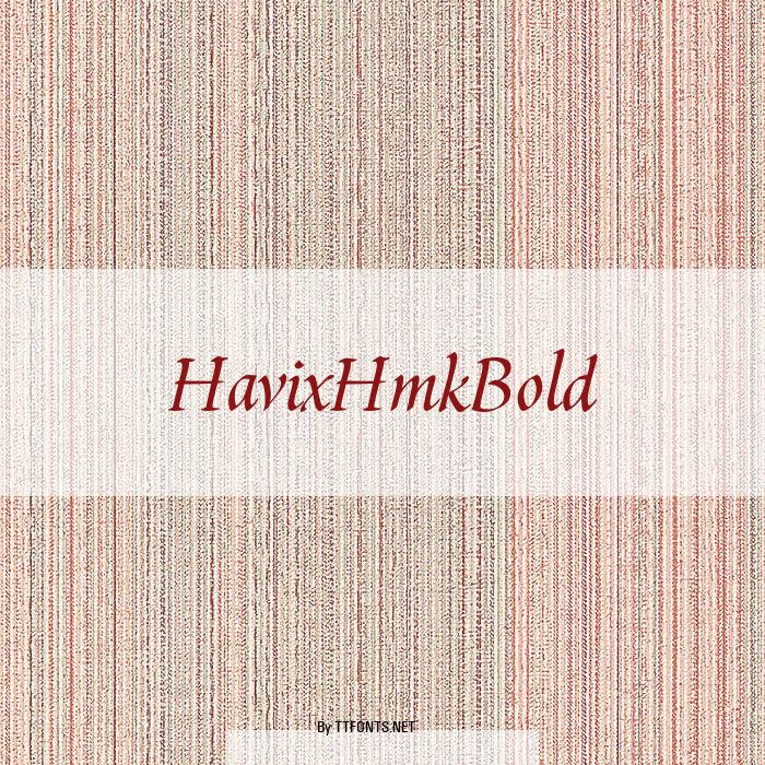 HavixHmkBold example