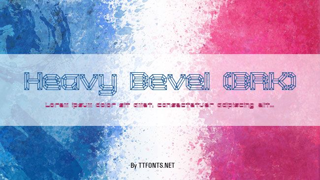 Heavy Bevel (BRK) example