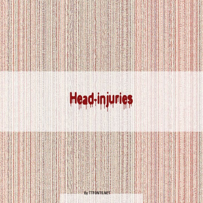 Head-injuries example