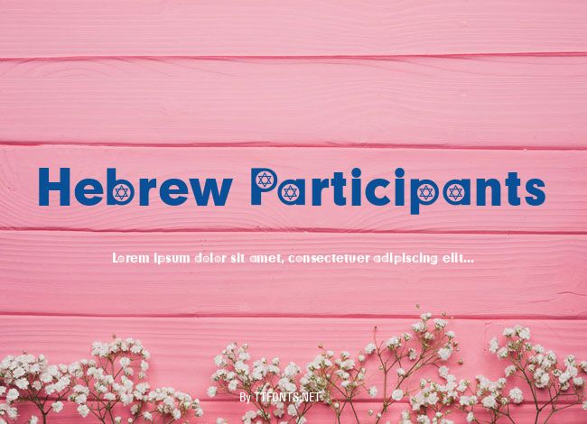 Hebrew Participants example