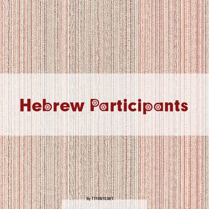 Hebrew Participants example