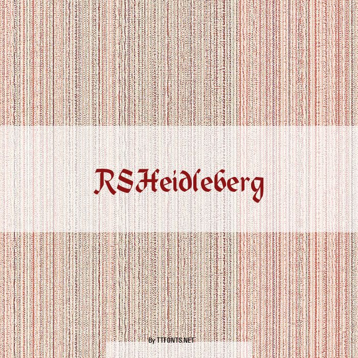 RSHeidleberg example