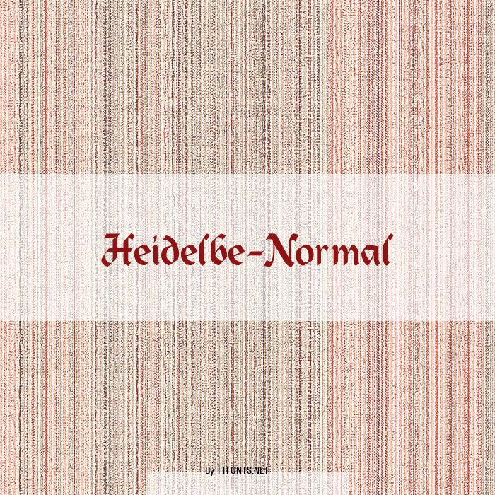 Heidelbe-Normal example