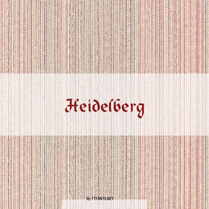 Heidelberg example