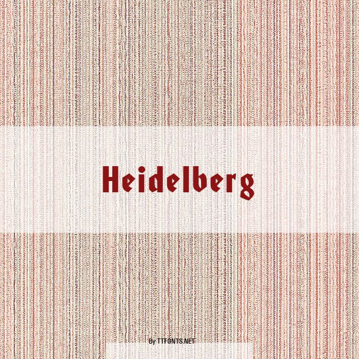 Heidelberg example
