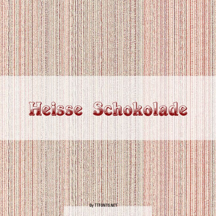 Heisse Schokolade example