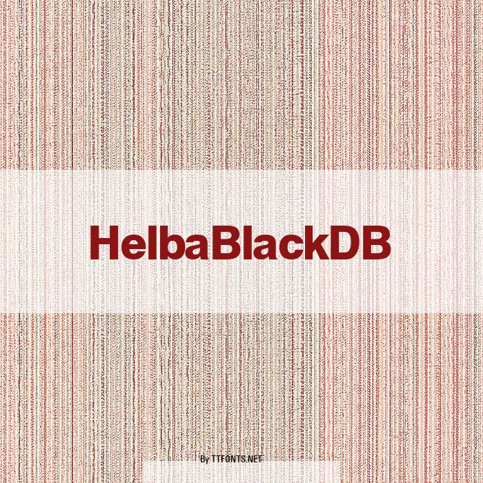 HelbaBlackDB example