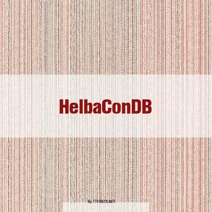 HelbaConDB example