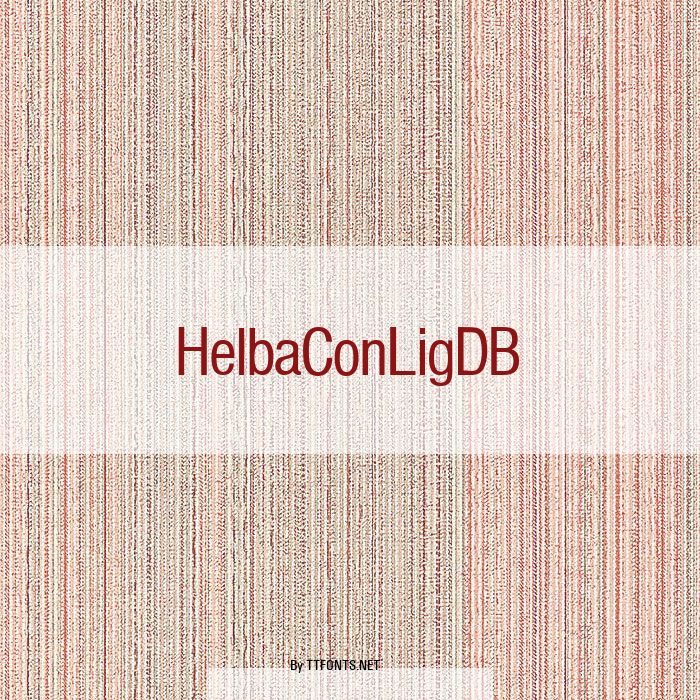HelbaConLigDB example