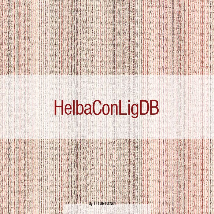 HelbaConLigDB example