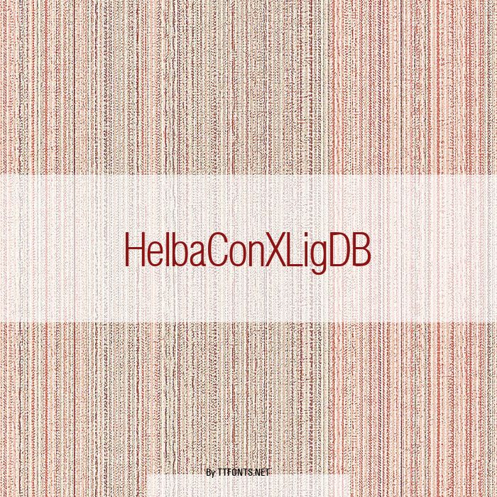 HelbaConXLigDB example