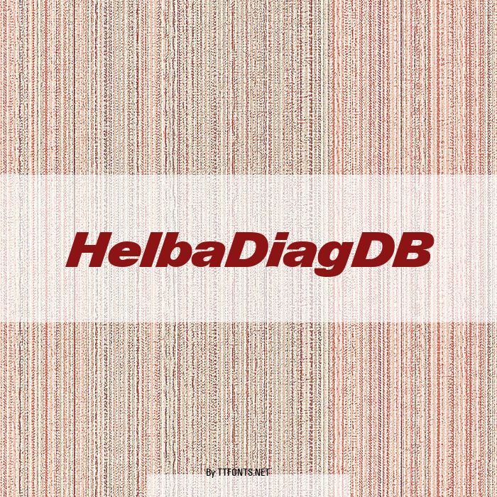 HelbaDiagDB example