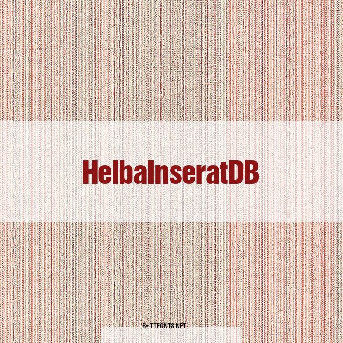 HelbaInseratDB example