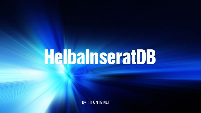 HelbaInseratDB example