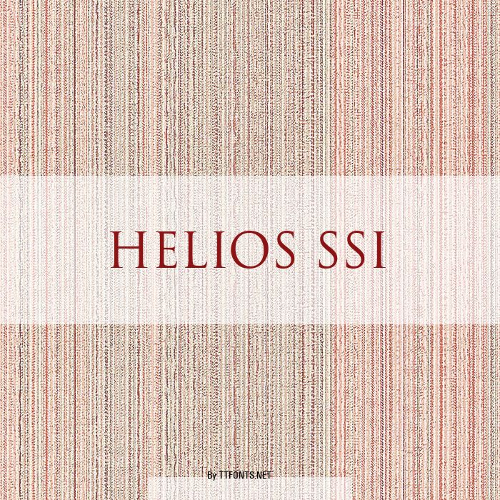 Helios SSi example