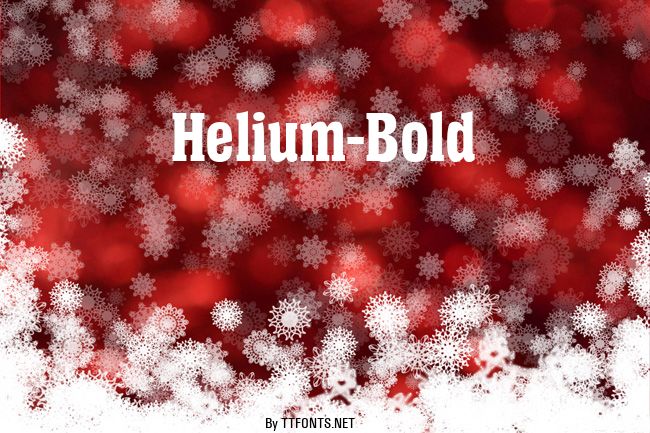 Helium-Bold example