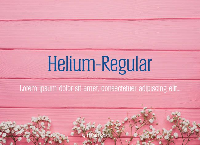 Helium-Regular example