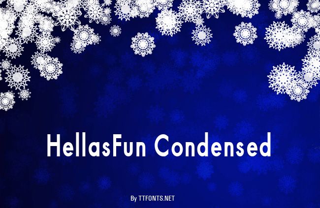 HellasFun Condensed example