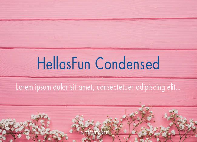 HellasFun Condensed example
