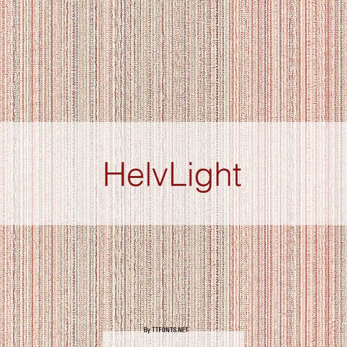 HelvLight example