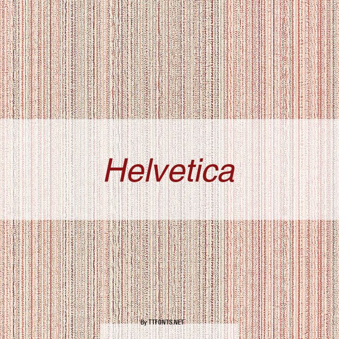 Helvetica example