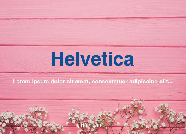 Helvetica example