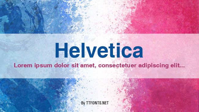 Helvetica example