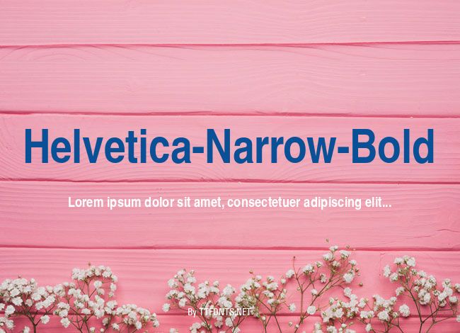 Helvetica-Narrow-Bold example