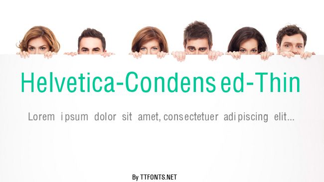 Helvetica-Condensed-Thin example
