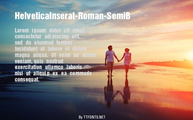 HelveticaInserat-Roman-SemiB example