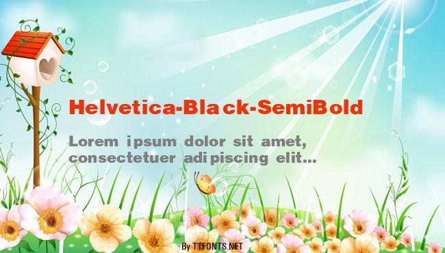 Helvetica-Black-SemiBold example