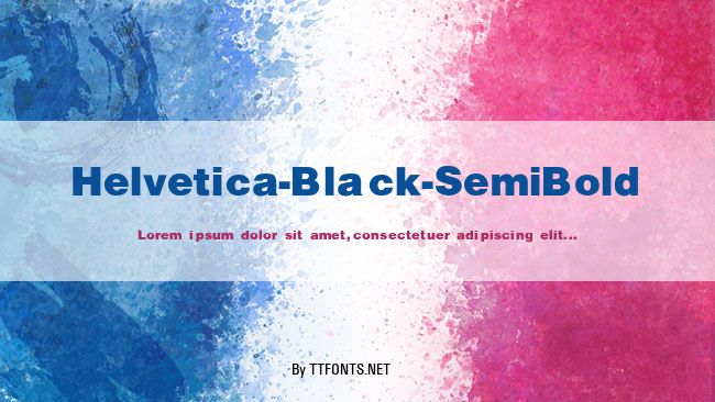 Helvetica-Black-SemiBold example