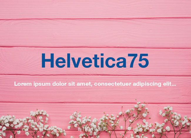 Helvetica75 example