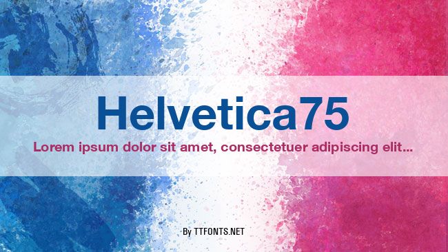 Helvetica75 example