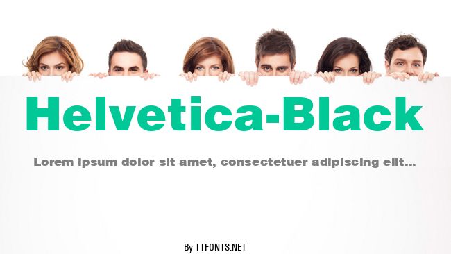 Helvetica-Black example