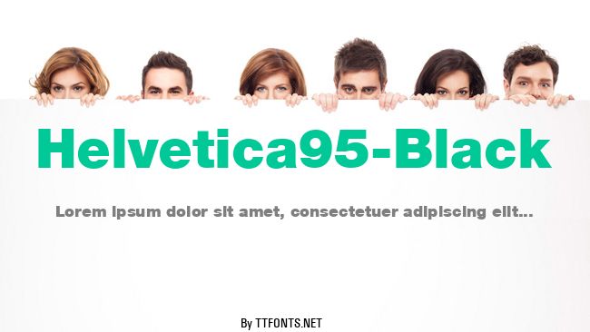 Helvetica95-Black example