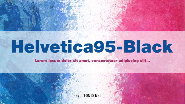 Helvetica95-Black example