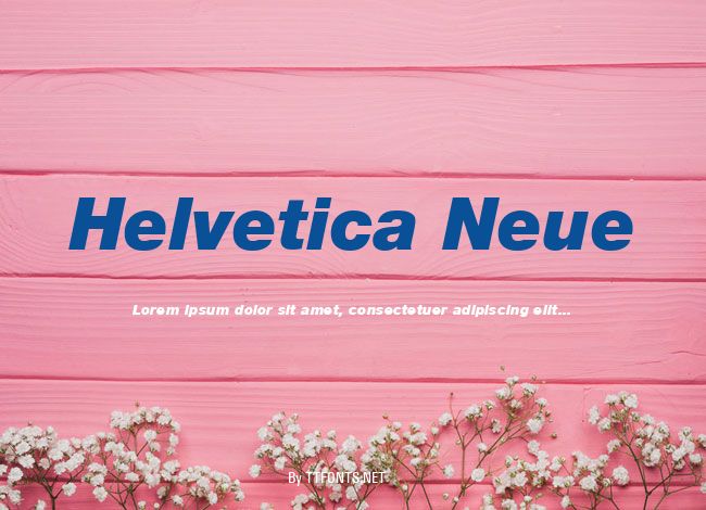 Helvetica Neue example