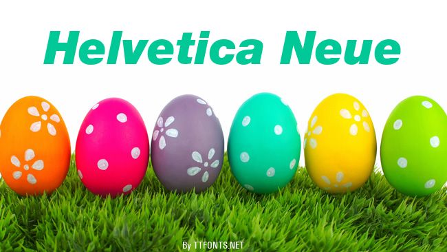 Helvetica Neue example