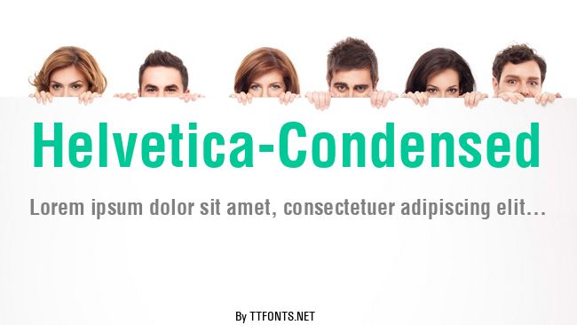 Helvetica-Condensed example