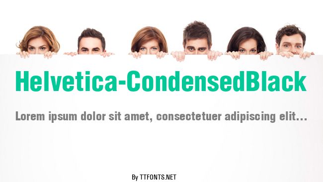 Helvetica-CondensedBlack example