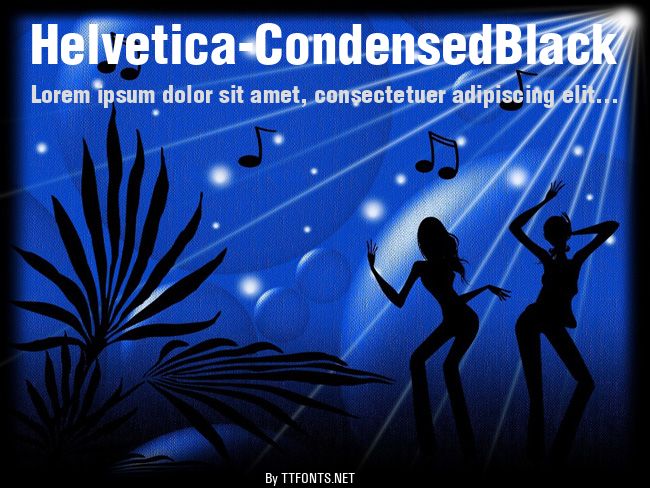 Helvetica-CondensedBlack example