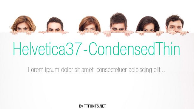 Helvetica37-CondensedThin example