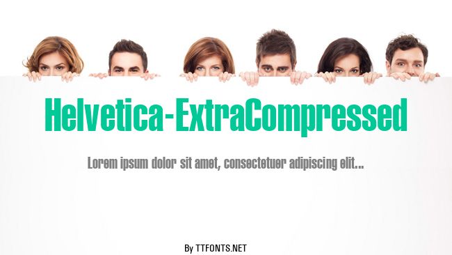 Helvetica-ExtraCompressed example