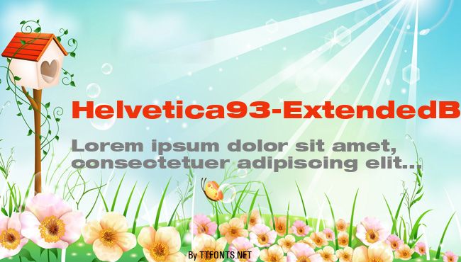 Helvetica93-ExtendedBlack example