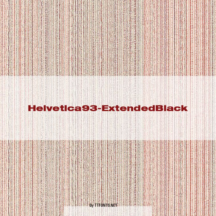 Helvetica93-ExtendedBlack example